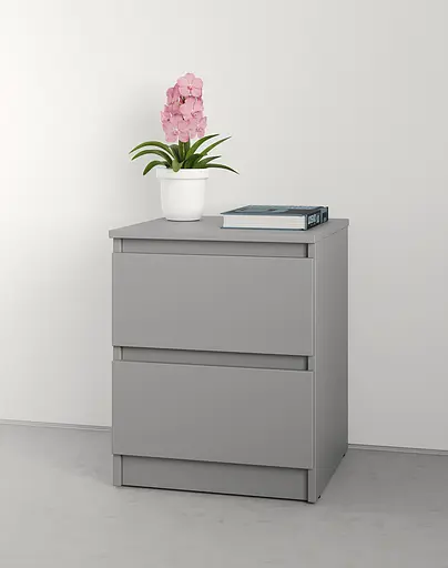 Приліжкова тумба MebelStar Нео 40x43x53 см Сіра мишка (MBS-1182) - фото 1