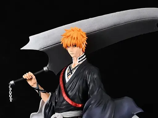 Коллекционная фигурка  Блич Ичиго Куросаки Bleach Kurosaki Ichigo со сменной головой 33 см CH B KI 33 - фото 5