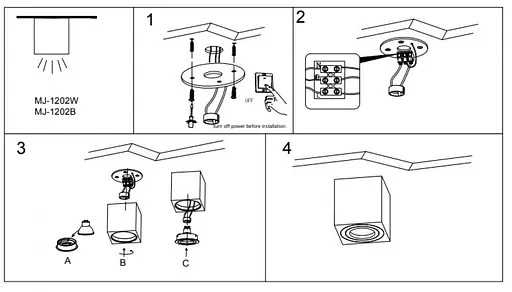 Світильник точковий Kloodi KD-1202 WH - фото 2