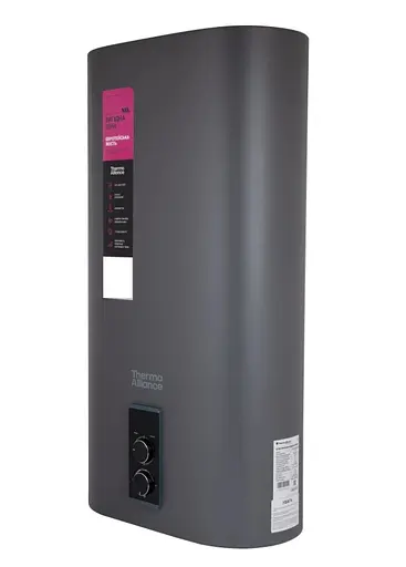 Водонагрівач електричний Thermo Alliance, 2 кВт, мокрий ТЕН, 80 л плоский, вертикальний, прямокутний, сірий (DT80V20G(PD)/2G) - фото 3