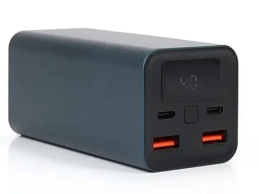 Зовнішній акумулятор для заряджання KP PD-65 Power Bank з електронним екраном 20000 mAh 65 Вт Чорний - фото 2