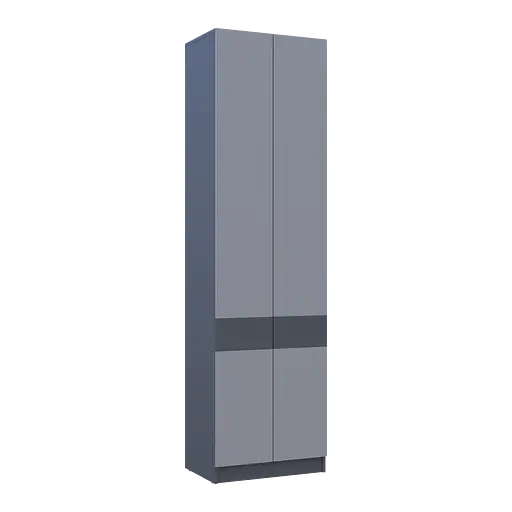 Шафа для одягу Doros Сола Графіт/Сірий ДСП 60х40х215 (44900341) - фото 7