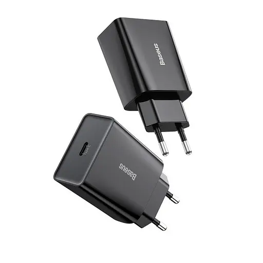 Адаптер питания Baseus Speed ​​Mini 20W с разъемом Type-C и быстрой зарядкой - фото 6