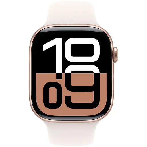 Смарт-годинник Apple Watch Series 10 GPS, 46mm, Rose Gold, Light Blush Sport Band, M/L (Grade B) Seller Refurbished - фото 2