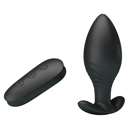 Анальна пробка Pretty Love Royal Pleasure Regina 8.8 см (чорний) - фото 3