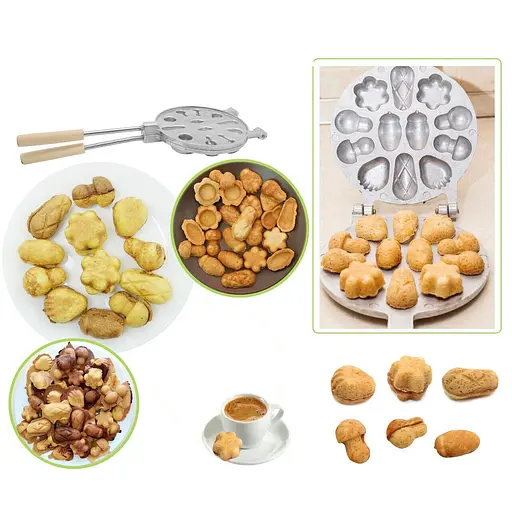 Форма для випічки горішків з начинкою горішниця для половинок печива асорті (велика), ХЕАЗ 81842 - фото 4