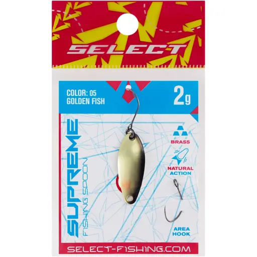 Блешня Select Supreme 2.0g 27mm #05 Golden Fish - фото 2