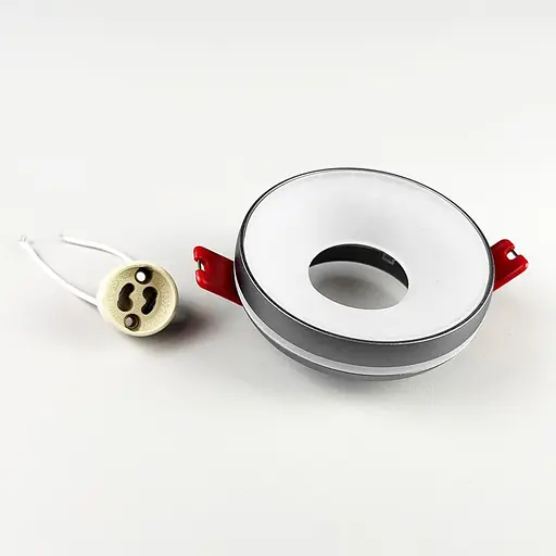 Точковий вбудований світильник у сірому корпусі Ø9,2х4 см | Line F | Арт. JY-DH-52 Grey - фото 2