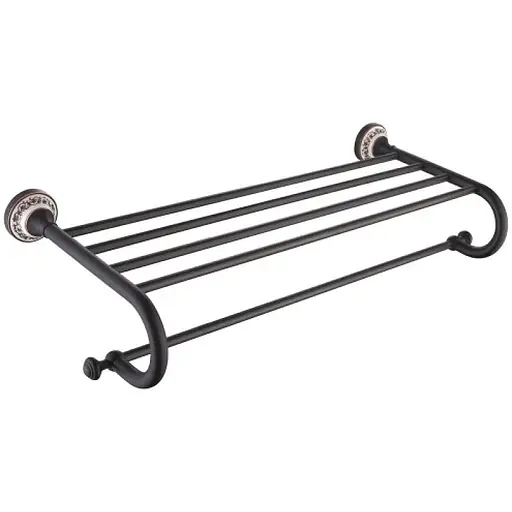 Поличка для рушника Kraus Apollo чорна бронза KEA-16542ORB Бронза - фото 1