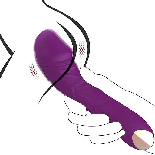 Вибратор 20 режимов вибрации точка G силикон водонепроницаемый USB зарядка фиолетовый - фото 2