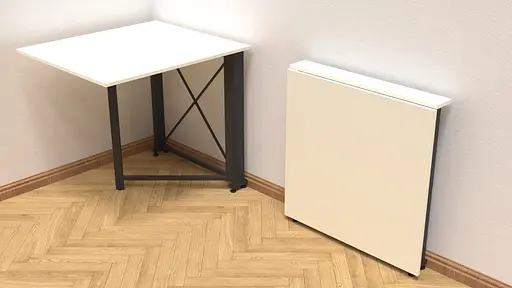 Стіл-книга трансформер Оріон 1 Ferrum-decor 750x810x730 Чорний метал ДСП Біле 16 мм (FRD-104597) - фото 7