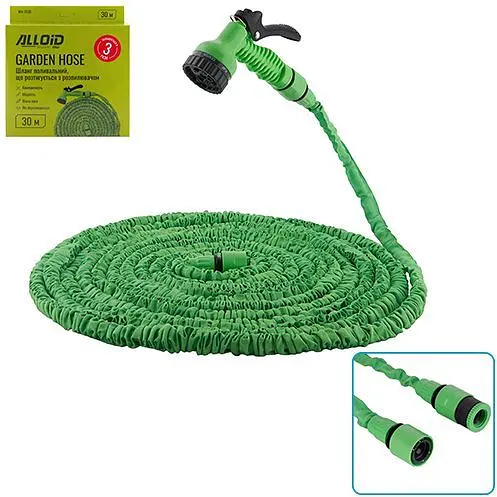 Шланг поливочный растягивающийся Alloid с распылителем 30 м (WH-7530) - фото 6