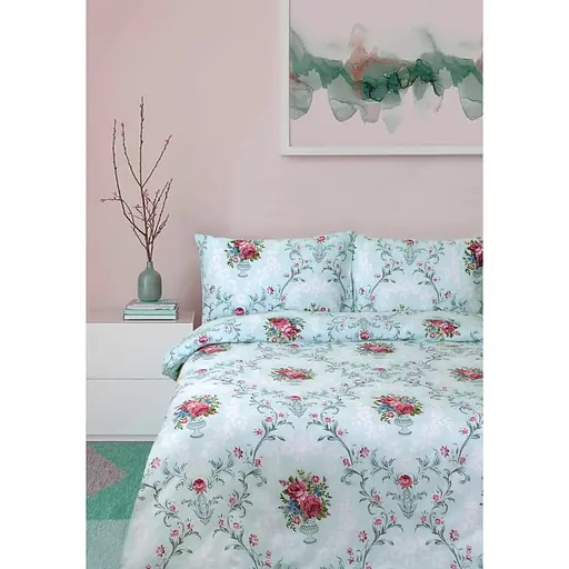 Комплект постельного белья Iris Home Flavor Семейный Бирюзовый 000165356