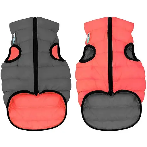Курточка для собак AiryVest двостороння, розмір М 47, коралово-сіра [CD]