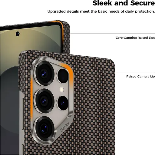 Чехол Benks Prestige ArmorAir Kevlar Case Magnetic для Samsung Galaxy S25 Ultra Black (6948005910884) [141719] - фото 21