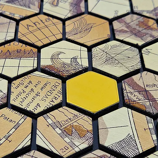 Самоклеюча алюмінієва плитка 300x300x3 мм Золота луска SW-00001934 - фото 5