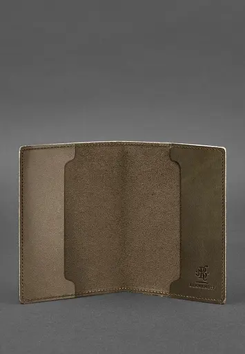 Кожаная обложка для военного билета 7.0 темно-коричневая Crazy Horse - фото 4