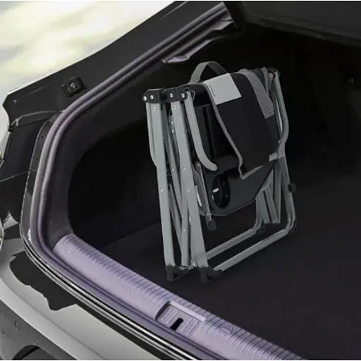 Стілець розкладаний KingCamp Portable Director Chair Black/Grey - фото 5