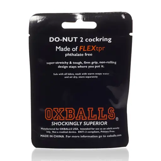 Эрекционное кольцо Oxballs Do-Nut 2 5.1 см черный - фото 3