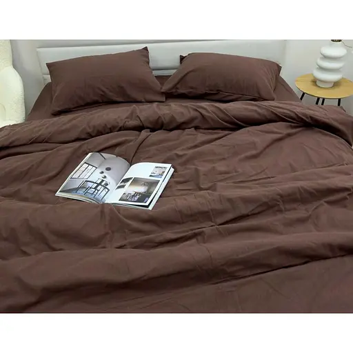 Підковдра Ecotton Євро фланель Dark Brown SB-186 210х220 см коричневий (25554) - фото 2