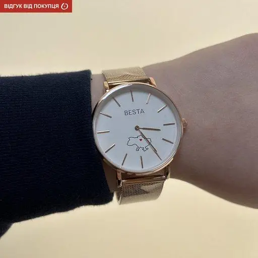 Часы наручные классические Besta Love UA Rosegold - фото 7