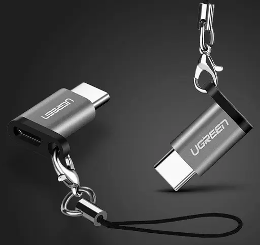 Адаптер UGREEN US157 USB-C 3.1 Micro USB Adapter Черный - фото 3