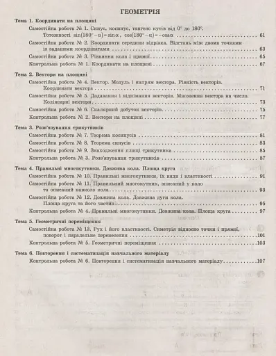 Алгебра. Геометрія. 9 клас. Тестовий контроль результатів навчання. - фото 3