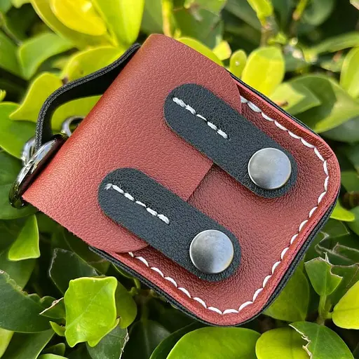 Шкіряний футляр Briefcase для навушників AirPods 1/2 Brown / Black - фото 3