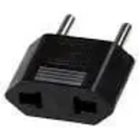 Переходник на евророзетку Tefal Black адаптер из плоской вилки