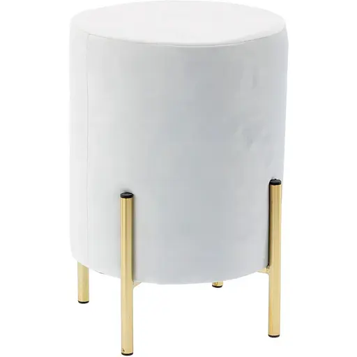 Пуф Chomik Tucci велюровый на ножках белый