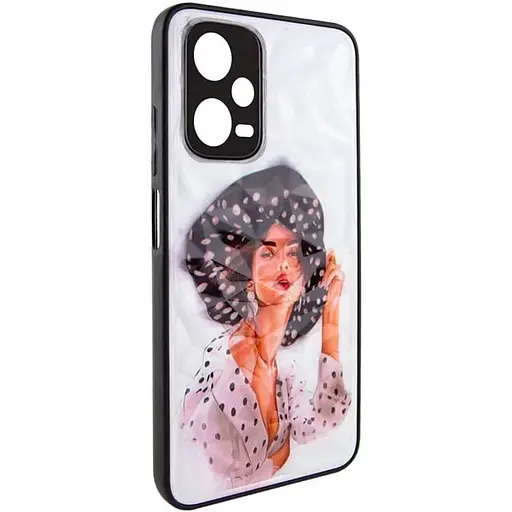 TPU+PC чохол Prisma Ladies для Xiaomi Redmi Note 12 Pro 5G Girl in a hat