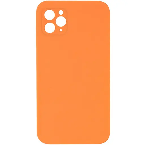 Чохол Epik Silicone Case Square Full Camera Protective AA NOLOGO для Apple iPhone 11 Pro 5.8 Помаранчевий/Papaya - фото 1