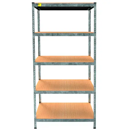 Металевий стелаж Emby Light Series (розмір 2400х900x450мм) 5 полиць ДСП до 100кг Оцинкований