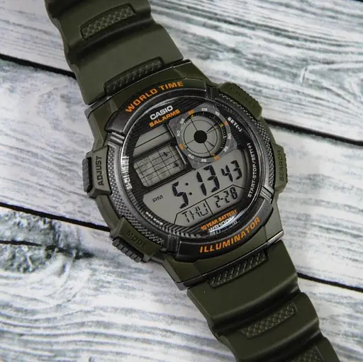 Мужские часы спортивные электронные качественные оригинал Япония Casio Collection AE-1000W-3AVEF - фото 3