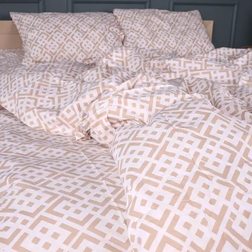 Наволочка Mirson бязь Abstract Beige 70х70 см (2200013164586) - фото 4