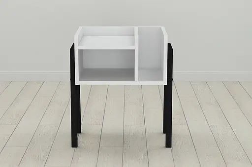 Тумба модульная Ferrum-decor Амели 540x450x320 металл Черный ДСП Белый 16 мм (FRD-103004) - фото 3