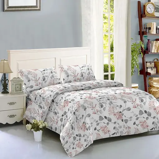 Комплект постельного белья Soho Memoria Rose Двуспальный 180x220 см серо-розовый (WY23-398-6-3) - фото 1