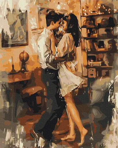 Картина за номерами на підрамнику Brushme В обіймах кохання