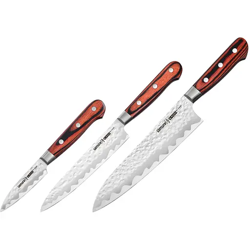 Набір з 3-х кухонних ножів з больстером Samura Kaiju (SKJ-0220B)