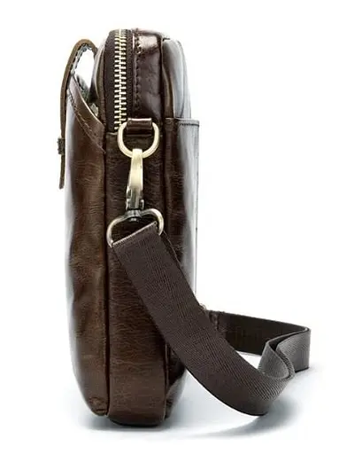 Чоловіча шкіряна сумка Vintage 14х20,5х3,5 см sum0012379 - фото 8