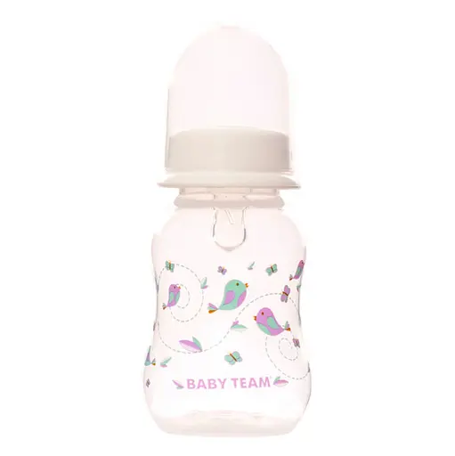 Пляшечка для годування з силіконовою соскою 1111_білий 125 мл