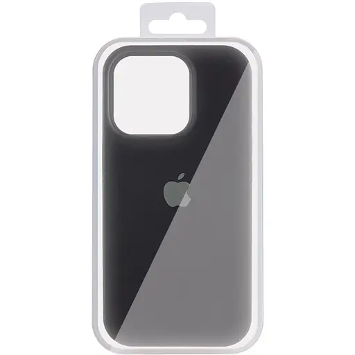 Чохол Silicone Case AA Logo with MagSafe для Apple iPhone 14 Pro Max 6.7 Чорний/Black - фото 2