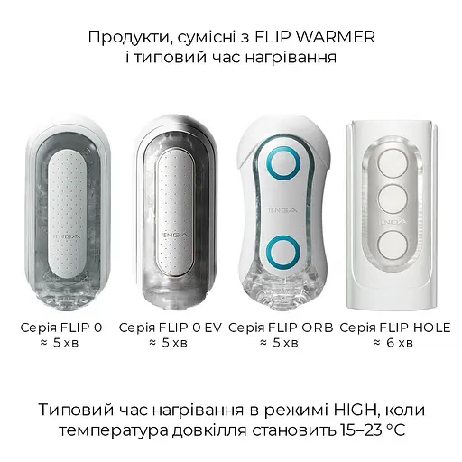 Набір мастурбатора з нагрівачем Tenga Flip Zero Red + Flip Warmer - фото 6
