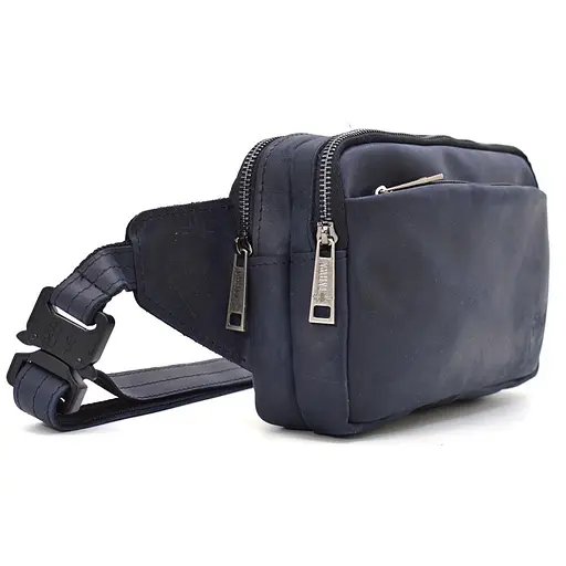 Кожаная мужская сумка на пояс TARWA 25х15х4 см sum0026018 - фото 13