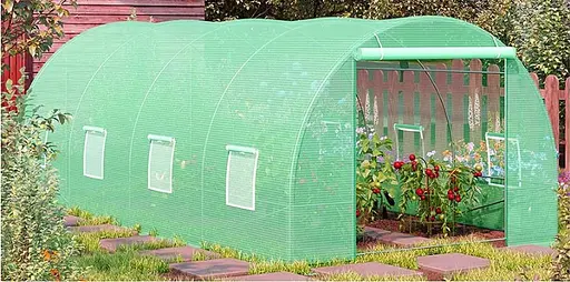 Теплица туннельная Greenhouse 12м2 (400х300х200см.) - фото 2