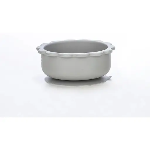 Силіконова миска дитяча FreeOn  Bear сіра - фото 2