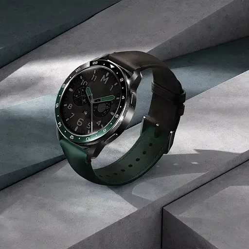 Ремінець шкіряний Tamister для годинника Xiaomi Watch 2/ 2Pro/ S4/ S3/ S2/ S1 22 мм Black-green - фото 6