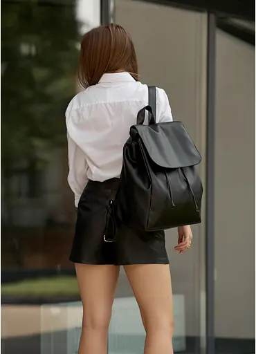 Женский рюкзак Sambag Loft LZN черный 38 х 28 х 18 см (22400001) - фото 5