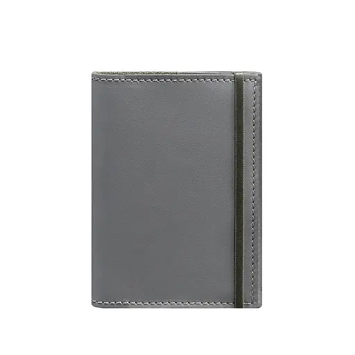 Кожаная обложка для паспорта 1.0 серая - фото 7