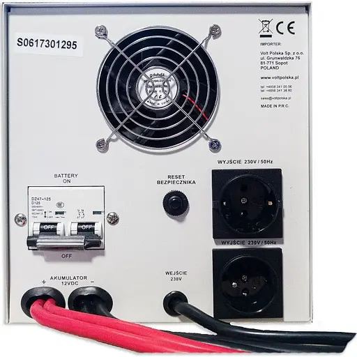 Джерело безперебійного живлення (ДБЖ) Volt Polska Sinus Pro 2200E 12/230V 1600/2200W (3SP092212E) [107988] - фото 3